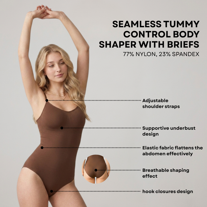 Seamless Tummy Control Shaper with Briefs