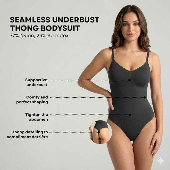 Seamless Underbust Thong Bodysuit