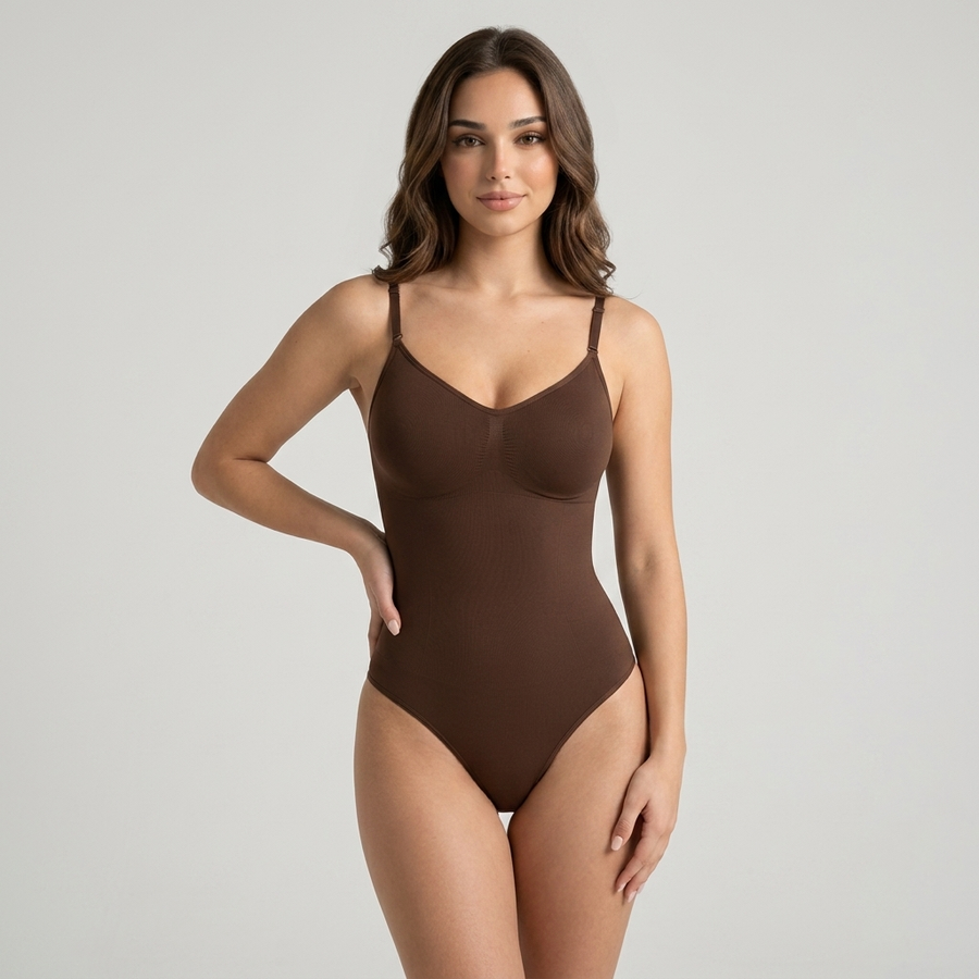Seamless Underbust Thong Bodysuit