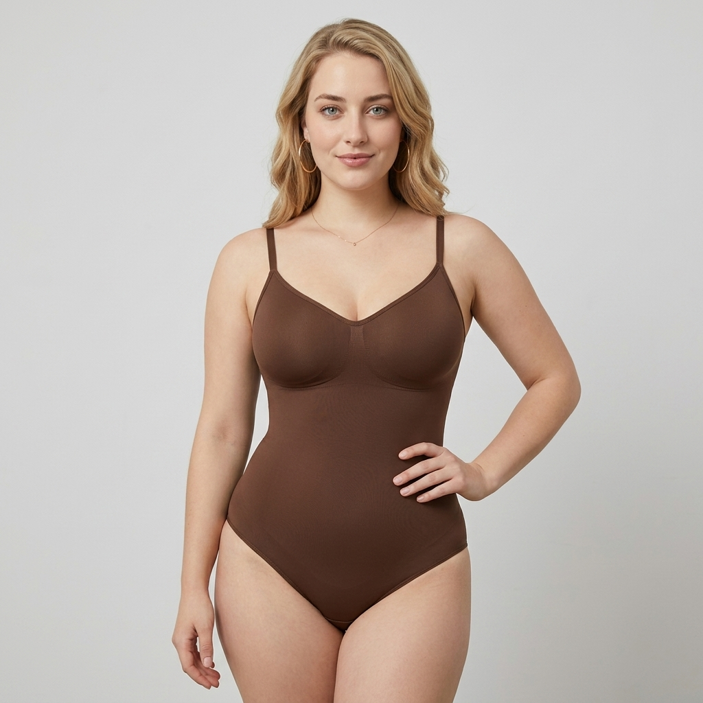 Seamless Tummy Control Body Shaper with Briefs