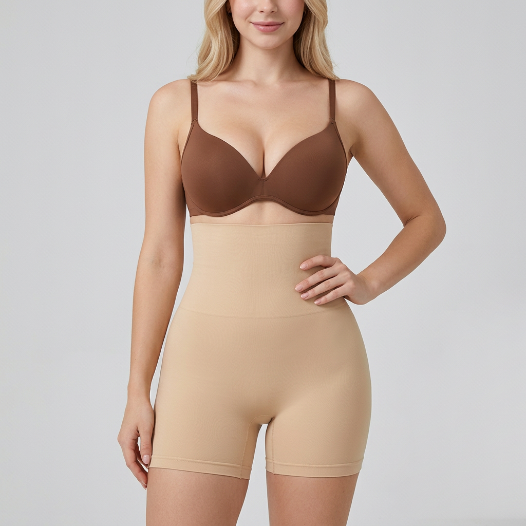 High-Waist Padded Butt Lifter Shorts